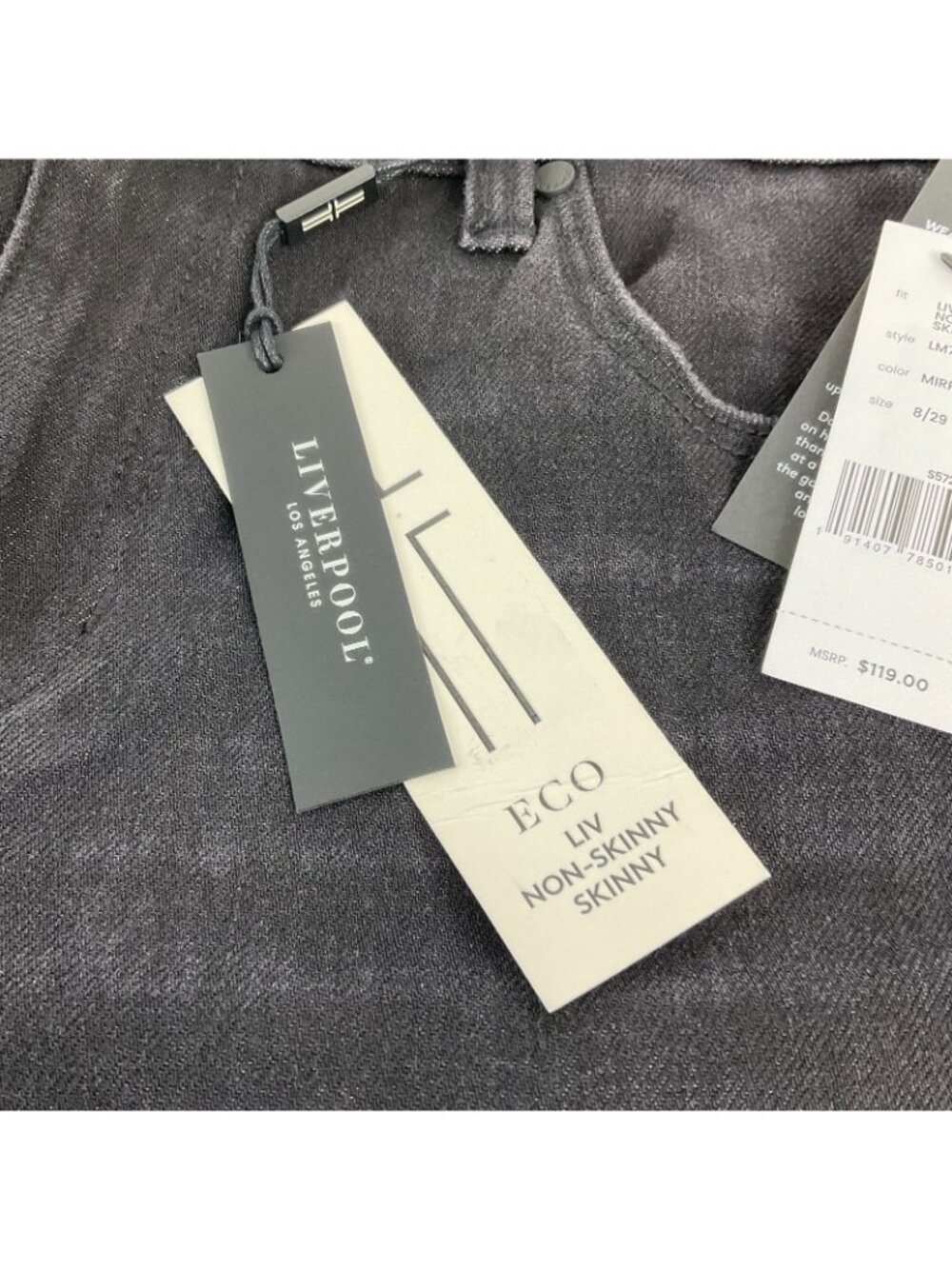 Liverpool Los Angeles Jeans Womens Sz 8/29 Mirror Cove Relaxed Stretch Nwt $98 - Picture 4 of 11